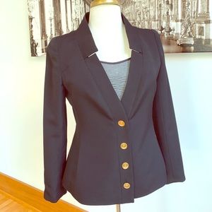 Chanel Black Jacket 2001 collection sz 40 EUC